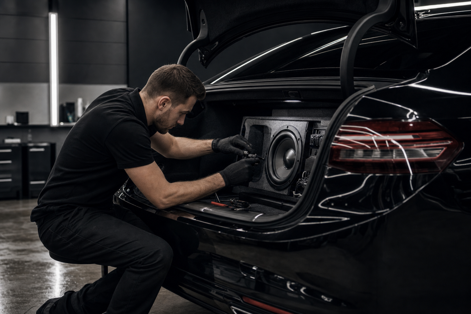 Instalação de som automotivo profissional